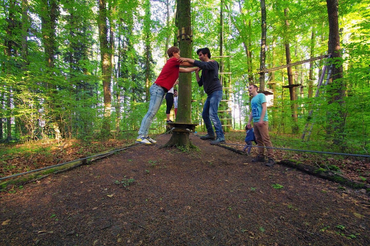 Partner-Parcours im Kletterwald Bodensee